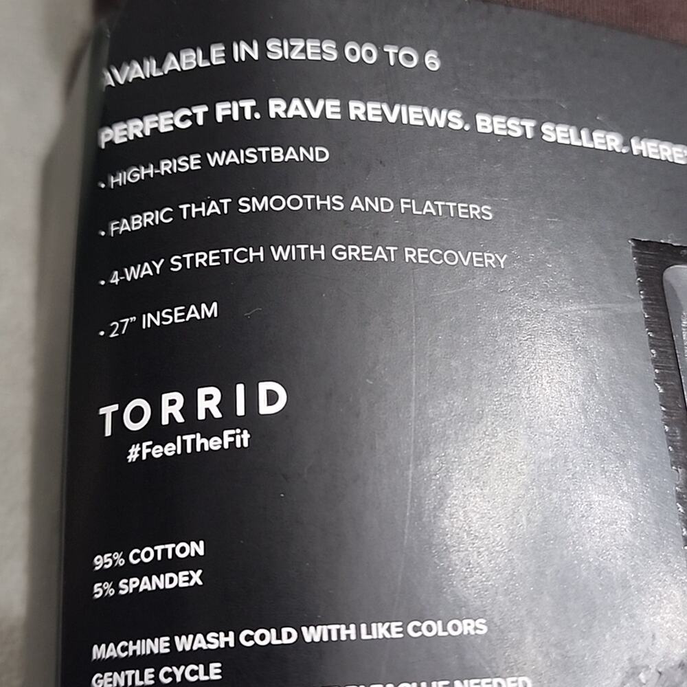 Torrid Premium Full Length Java Ribbed Waist Pocket Leggings, 3X - Picture 5 of 5